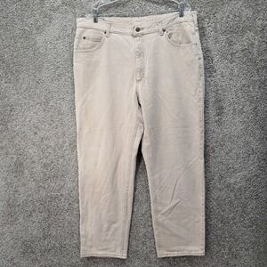 Riders by Lee Mens Relaxed Fit Tan Khaki Denim Jeans Measures 38x30